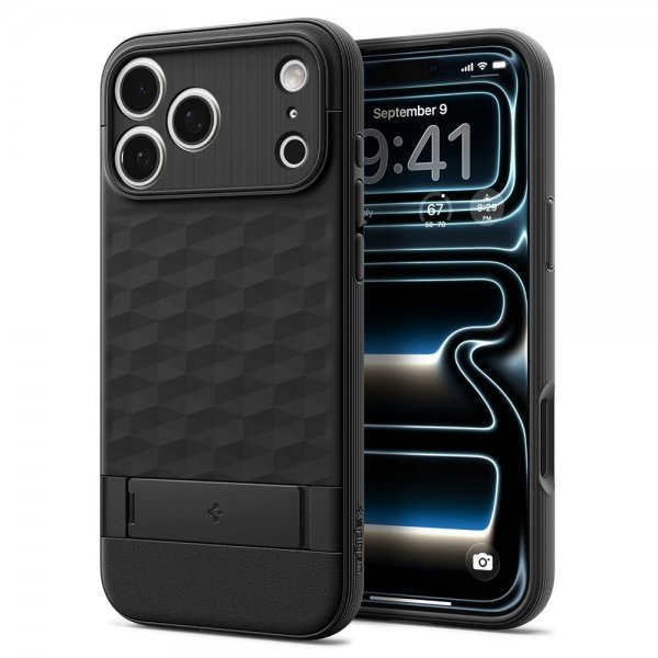 Spigen iPhone 17 Pro Deksel Parallax S MagFit Matte Black