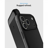 Spigen iPhone 17 Pro Deksel Rugged Armor MagFit Matte Black