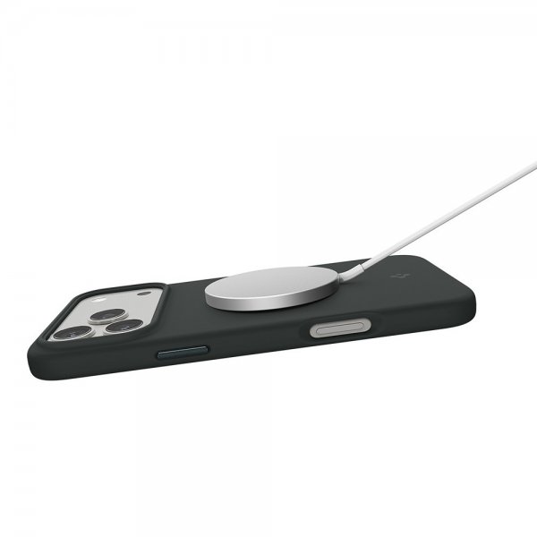 Spigen iPhone 17 Pro Deksel Silicone Fit MagFit Abyss Green