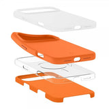 Spigen iPhone 17 Pro Deksel Silicone Fit MagFit Cosmic Orange