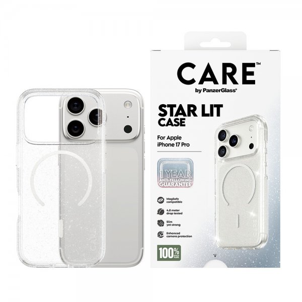 CARE by PanzerGlass iPhone 17 Pro Deksel Star Lit MagSafe