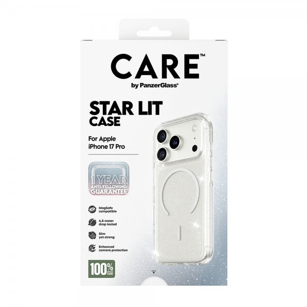 CARE by PanzerGlass iPhone 17 Pro Deksel Star Lit MagSafe