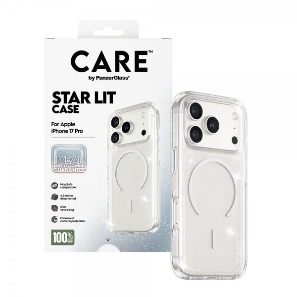 CARE by PanzerGlass iPhone 17 Pro Deksel Star Lit MagSafe