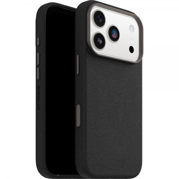 Otterbox iPhone 17 Pro Deksel Symmetry Cactus Leather MagSafe Noir Ash