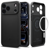 Spigen iPhone 17 Pro Deksel Thin Fit MagFit Svart