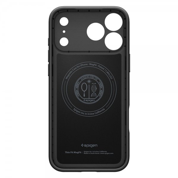 Spigen iPhone 17 Pro Deksel Thin Fit MagFit Svart