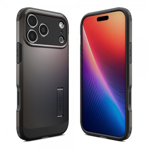 Spigen iPhone 17 Pro Deksel Tough Armor T MagFit Gunmetal