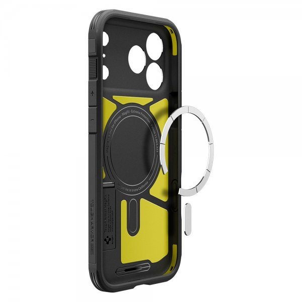 Spigen iPhone 17 Pro Deksel Tough Armor T MagFit Svart
