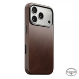 Nomad iPhone 17 Pro Deksel Traditional Leather Case Horween Rustic Brown