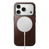 Nomad iPhone 17 Pro Deksel Traditional Leather Case Horween Rustic Brown