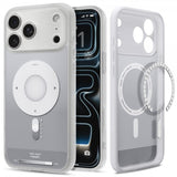 Spigen iPhone 17 Pro Deksel Ultra Hybrid Classic MagFit Sølv