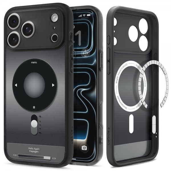 Spigen iPhone 17 Pro Deksel Ultra Hybrid Classic MagFit Svart