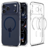 Spigen iPhone 17 Pro Deksel Ultra Hybrid MagFit Clear Deep Blue
