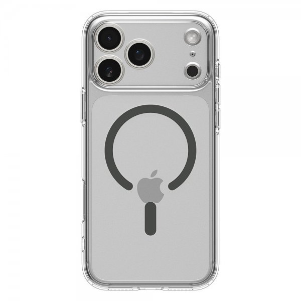 Spigen iPhone 17 Pro Deksel Ultra Hybrid MagFit Clear Graphite