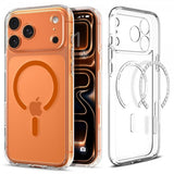 Spigen iPhone 17 Pro Deksel Ultra Hybrid MagFit Clear Orange