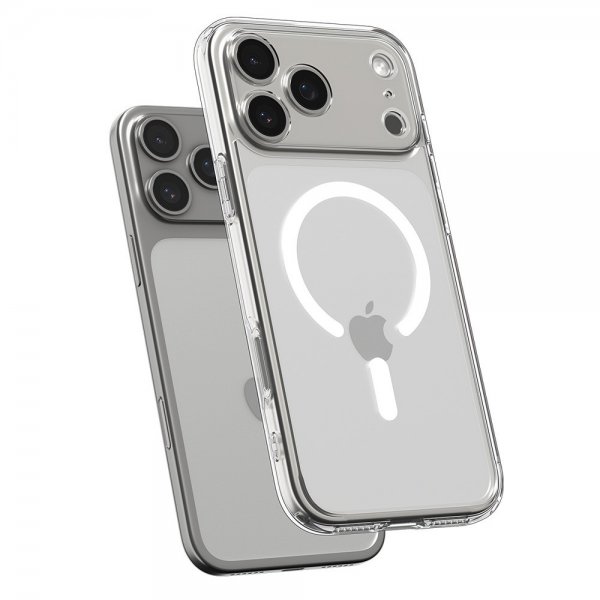 Spigen iPhone 17 Pro Deksel Ultra Hybrid MagFit Clear White