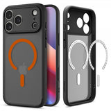 Spigen iPhone 17 Pro Deksel Ultra Hybrid MagFit Frost Black Orange