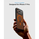 Spigen iPhone 17 Pro Deksel Ultra Hybrid MagFit Frost Black Orange