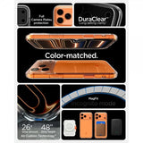 Spigen iPhone 17 Pro Deksel Ultra Hybrid T MagFit Glossy Orange