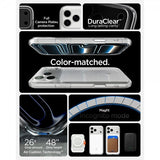 Spigen iPhone 17 Pro Deksel Ultra Hybrid T MagFit Glossy White