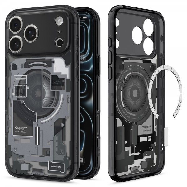 Spigen iPhone 17 Pro Deksel Ultra Hybrid Zero One MagFit Svart