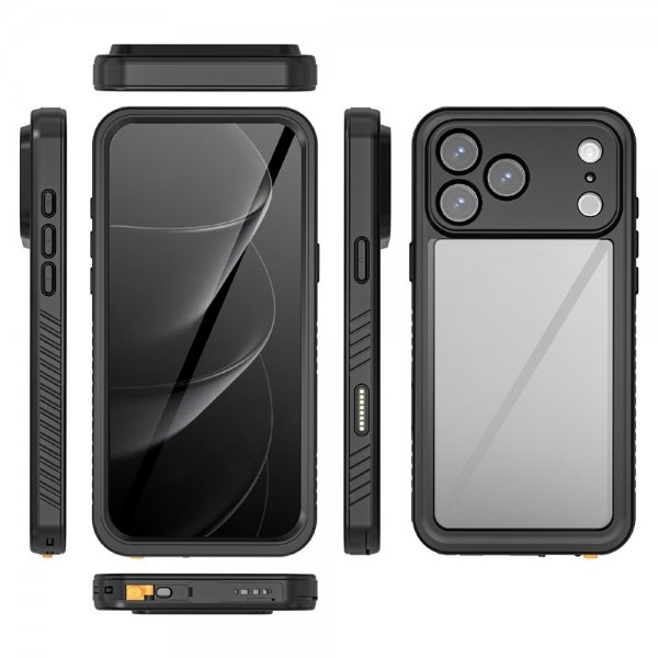 Redpepper iPhone 17 Pro Deksel Vanntett IP68 Svart