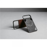 Nomad iPhone 17 Pro Skin Mag Leather Back Rustic Brown
