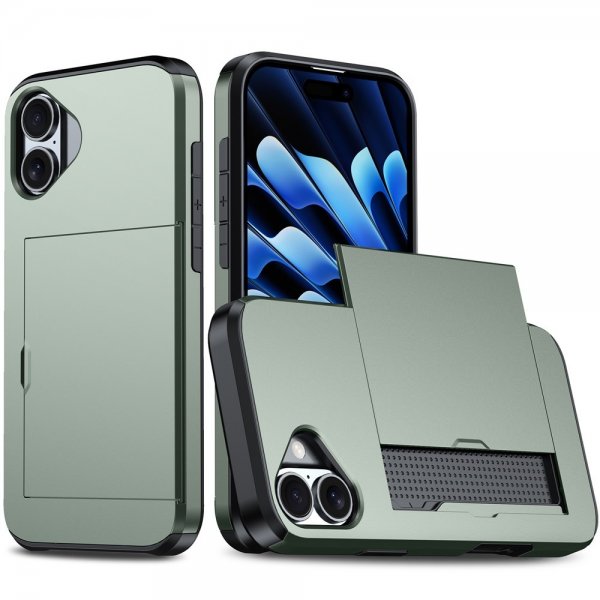 iPhone 17 Deksel Card Slide Grønn