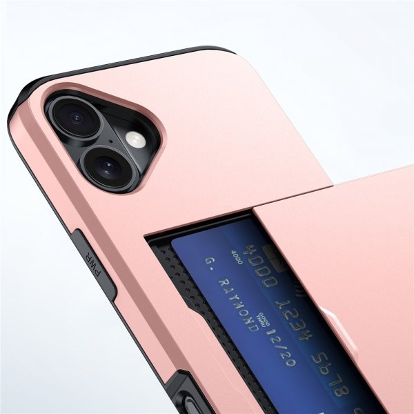iPhone 17 Deksel Card Slide Rosegull