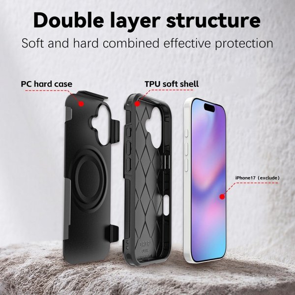 4smarts iPhone 17 Deksel Defend Etui Ultimag Svart