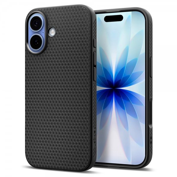 Spigen iPhone 17 Deksel Liquid Air Matte Black