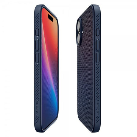 Spigen iPhone 17 Deksel Liquid Air Navy Blue