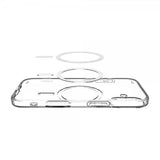 Spigen iPhone 17 Deksel Liquid Crystal MagFit Clear White