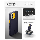 Spigen iPhone 17 Deksel Nano Pop MagFit Blueberry Navy