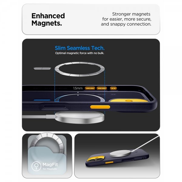 Spigen iPhone 17 Deksel Nano Pop MagFit Blueberry Navy
