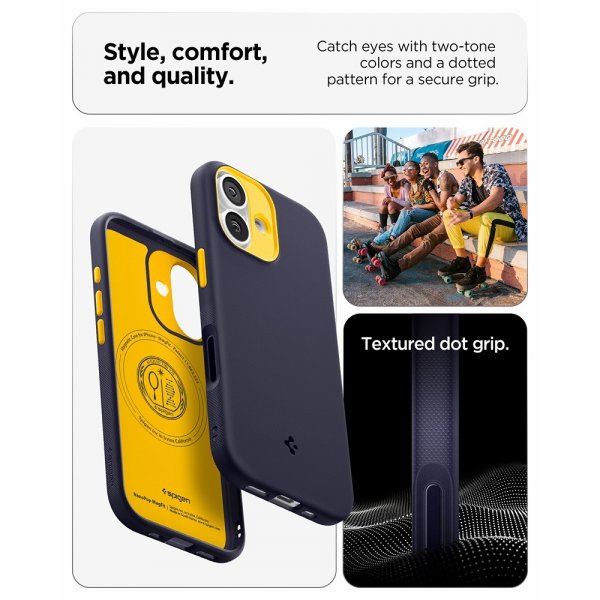 Spigen iPhone 17 Deksel Nano Pop MagFit Blueberry Navy