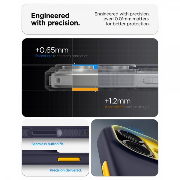 Spigen iPhone 17 Deksel Nano Pop MagFit Blueberry Navy