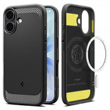 Spigen iPhone 17 Deksel Rugged Armor MagFit Matte Black