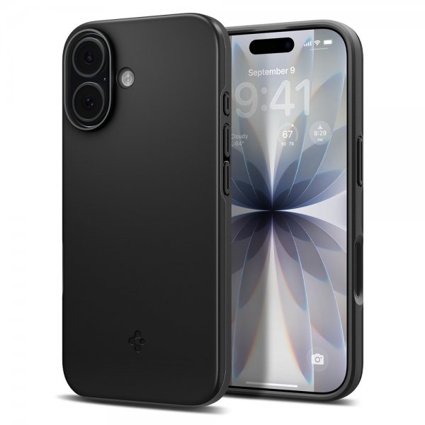 Spigen iPhone 17 Deksel Thin Fit MagFit Svart