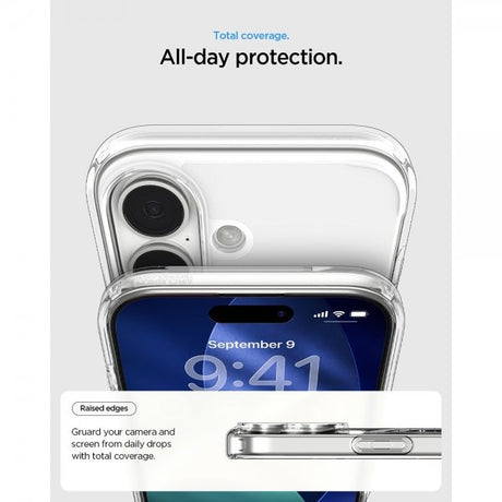 Spigen iPhone 17 Deksel Ultra Hybrid MagFit Clear Graphite