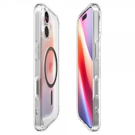 Spigen iPhone 17 Deksel Ultra Hybrid MagFit Clear Graphite