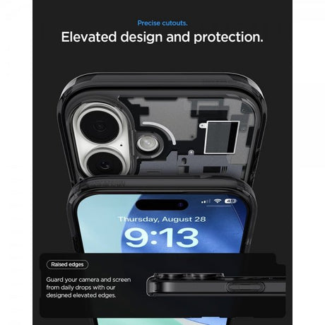Spigen iPhone 17 Deksel Ultra Hybrid Zero One MagFit Svart