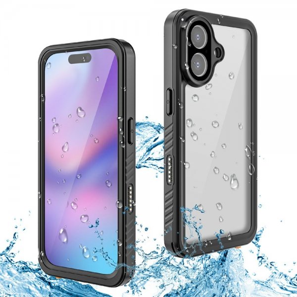Redpepper iPhone 17 Deksel Vanntett IP68 Svart