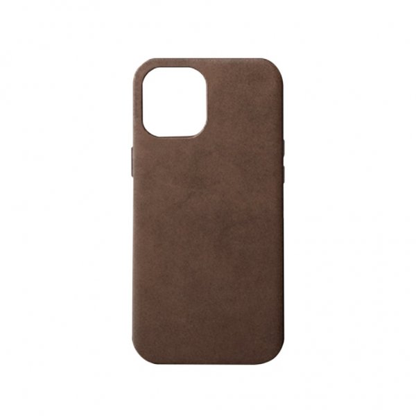 Journey iPhone 12 Mini Deksel Ekte Skinn Mörkbrun