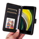 Betopnice iPhone 6/6S/7/8/SE Etui Avtagbart Deksel 005 Svart