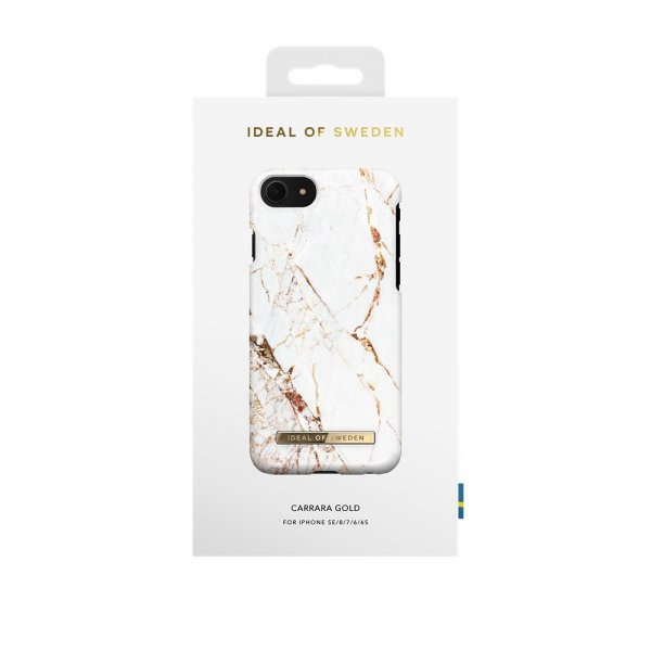Ideal of Sweden iPhone 6/6S/7/8/SE Deksel Fashion Case Carrara Gold