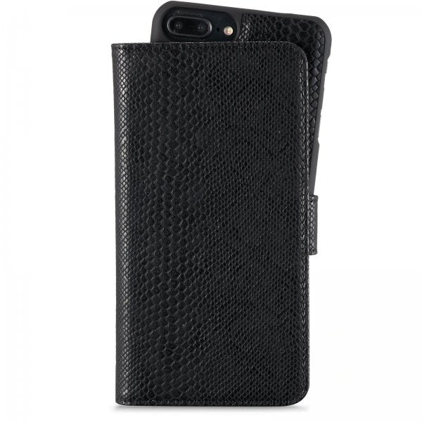 holdit iPhone 6/6S Plus/iPhone 7 Plus/iPhone 8 Plus Etui Wallet Case Magnet Serpent Black