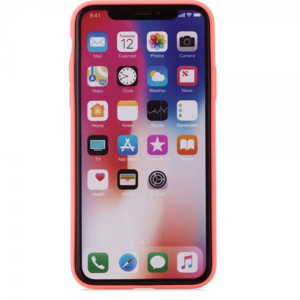 holdit iPhone X/Xs Deksel Silikon Coral