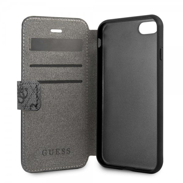 Guess iPhone 7/8/SE Etui Monogram Grå