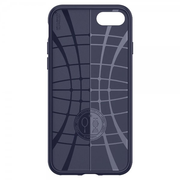 Spigen iPhone 7/8/SE Deksel Liquid Air Midnight Blue